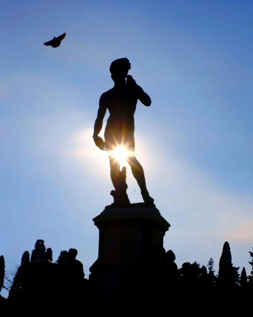 (Star of) David statue at Piazzale Michelangelo
