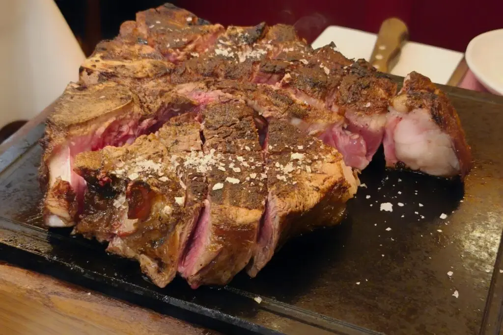 Bistecca alla Fiorentina Chianina steak in Florence