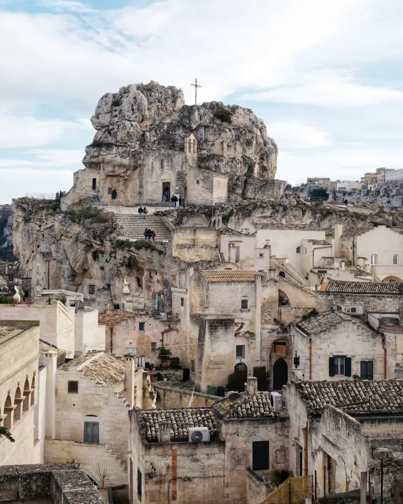 Chiesa di Santa Maria de Idris built into the Monterrone rock in Matera